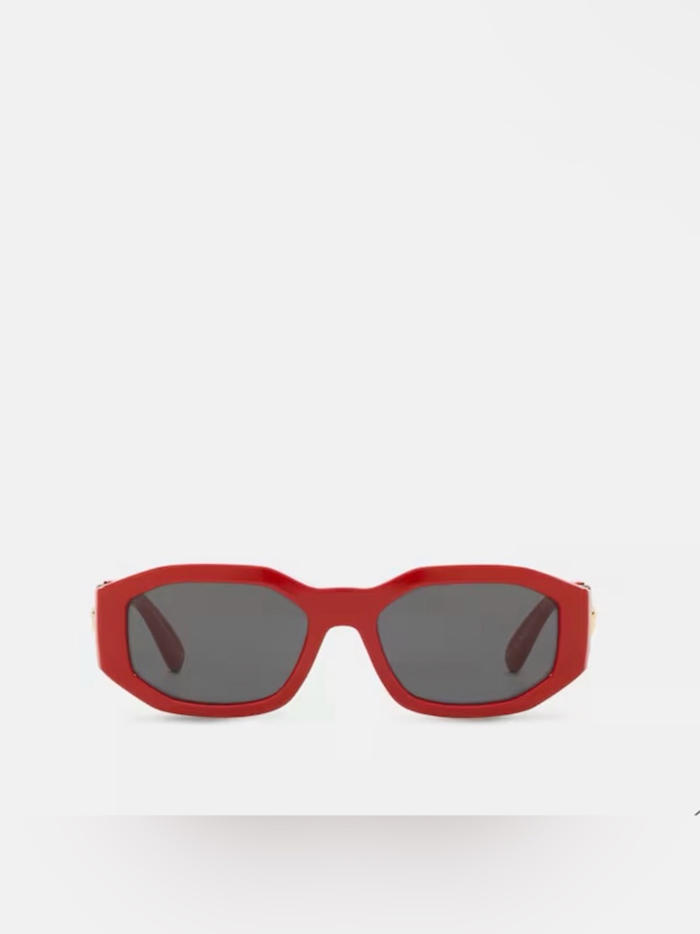 Red Rectangular Women's Sunglasses - Fashion Eyewear